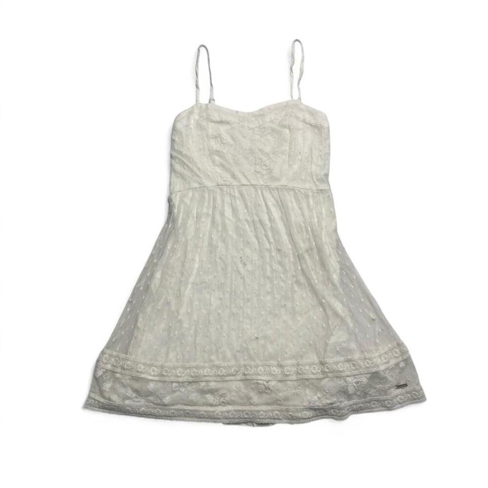 Abercrombie Kids White Lace Baby Doll Cami Size M
